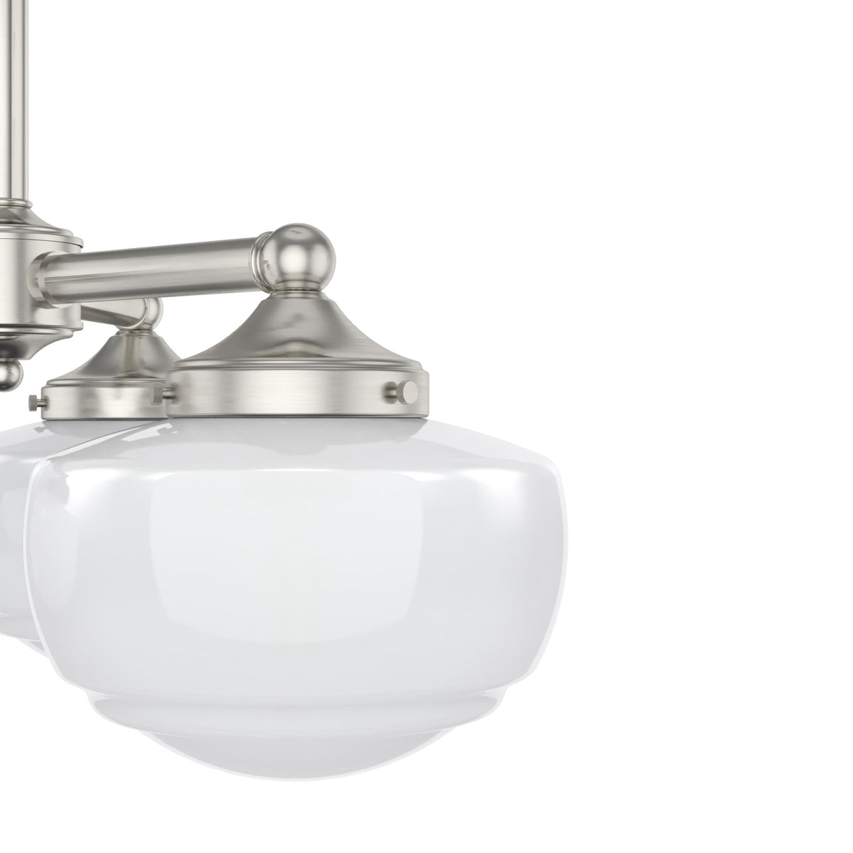 Hunter Saddle Creek 3-Light Brushed Nickel Transitional Led Chandelier