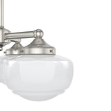 Hunter Saddle Creek 3-Light Brushed Nickel Transitional Led Chandelier