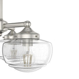 Hunter Saddle Creek 3-Light Brushed Nickel Transitional Led Chandelier