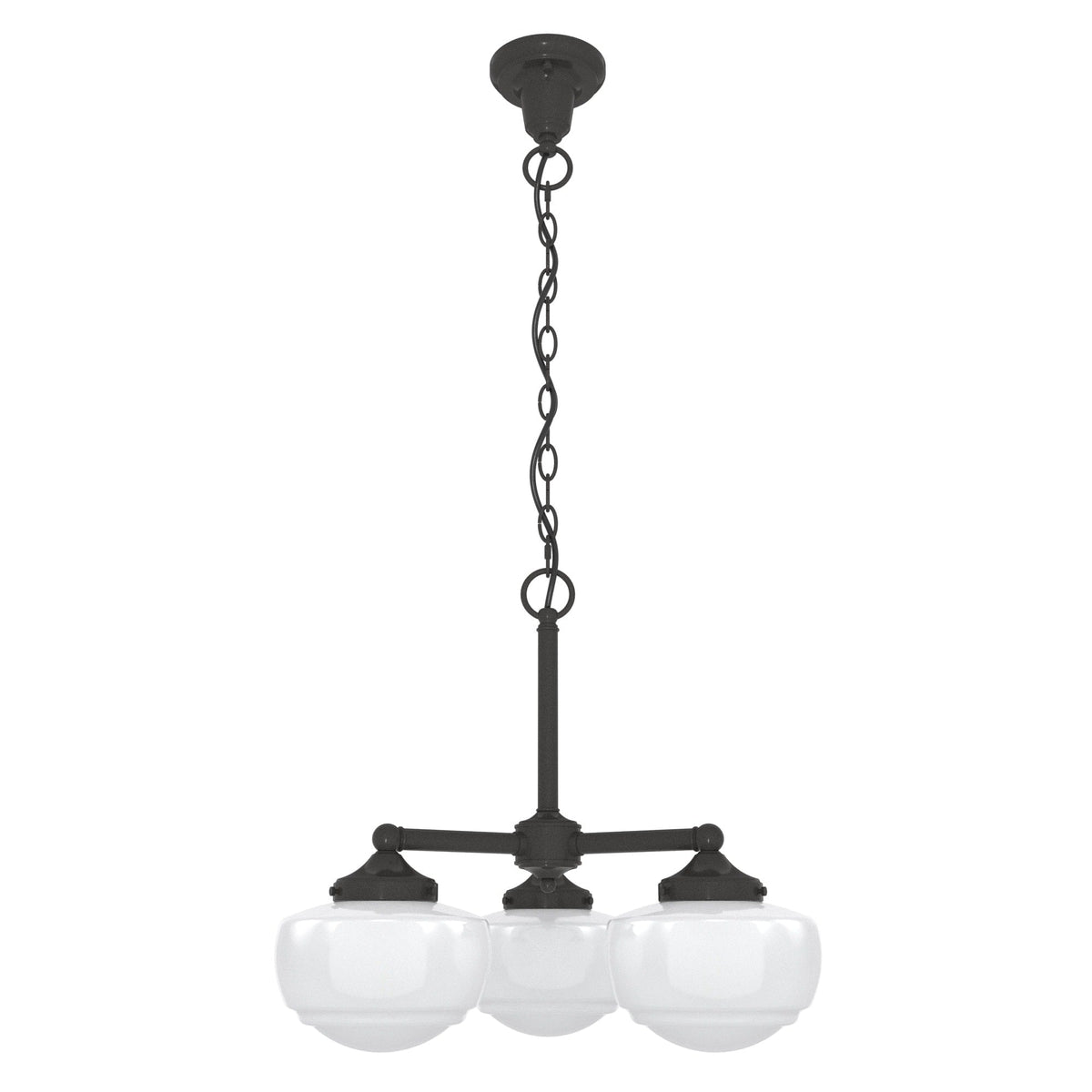 Hunter Saddle Creek 3-Light Satin Bronze Transitional Led Chandelier