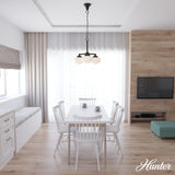 Hunter Saddle Creek 3-Light Satin Bronze Transitional Led Chandelier
