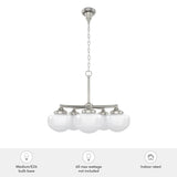 Hunter Saddle Creek 5-Light Brushed Nickel Transitional Led Chandelier