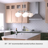 Hunter Saddle Creek 5-Light Brushed Nickel Transitional Led Chandelier