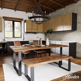 Hunter Perch Point 6-Light Satin Bronze Transitional Led Chandelier