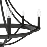 Hunter Perch Point 6-Light Satin Bronze Transitional Led Chandelier