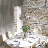Hunter River Mill 5-Light Brushed Nickel Rustic Led Chandelier