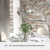 Hunter River Mill 5-Light Brushed Nickel Rustic Led Chandelier