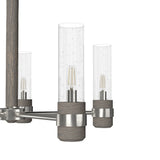 Hunter River Mill 5-Light Brushed Nickel Rustic Led Chandelier