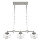 Hunter Saddle Creek 3-Light Brushed Nickel Transitional Led Chandelier