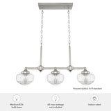 Hunter Saddle Creek 3-Light Brushed Nickel Transitional Led Chandelier