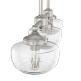 Hunter Saddle Creek 3-Light Brushed Nickel Transitional Led Chandelier