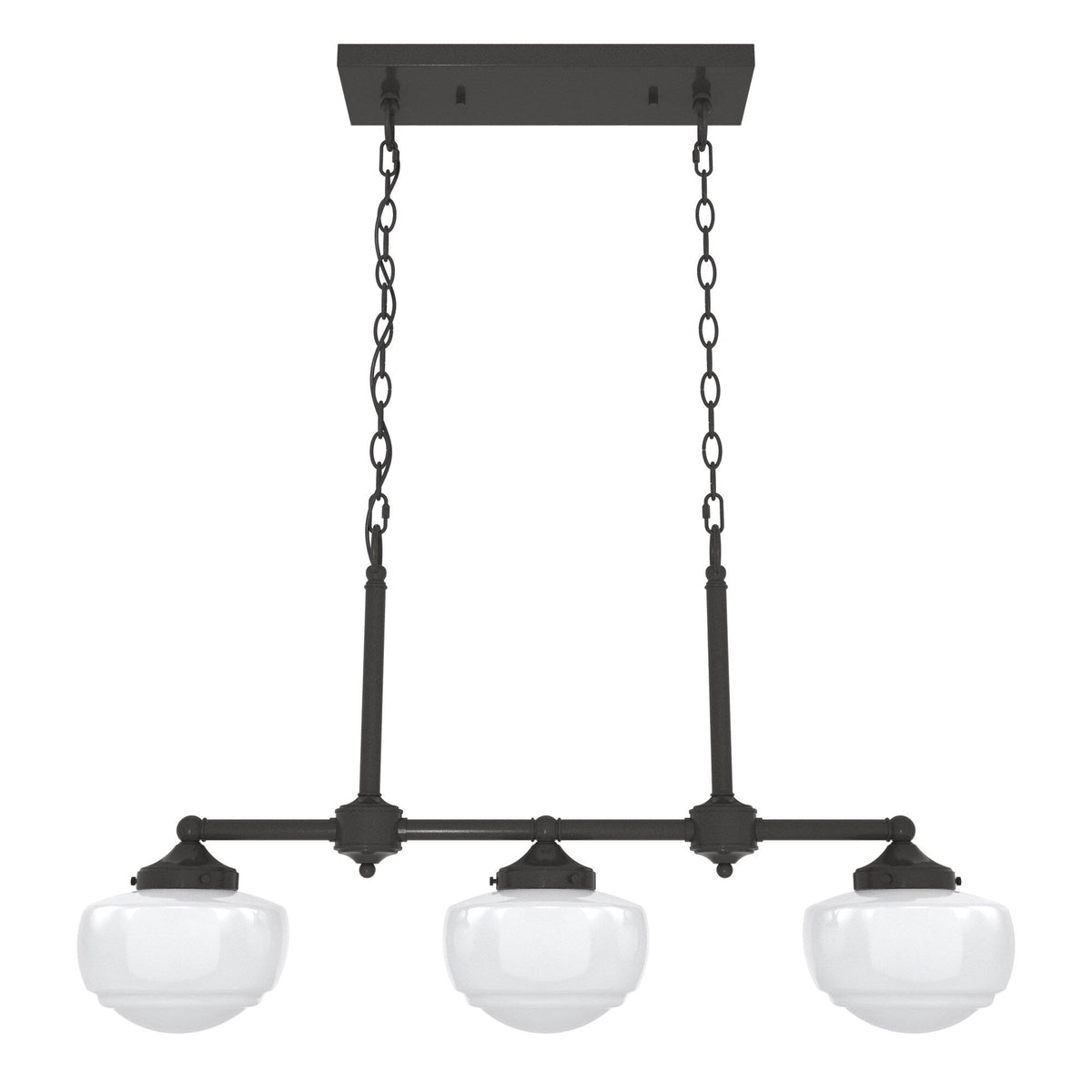 Hunter Saddle Creek 3-Light Satin Bronze Transitional Led Chandelier