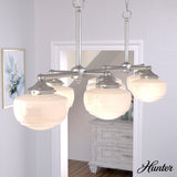 Hunter Saddle Creek 7-Light Brushed Nickel Transitional Led Chandelier
