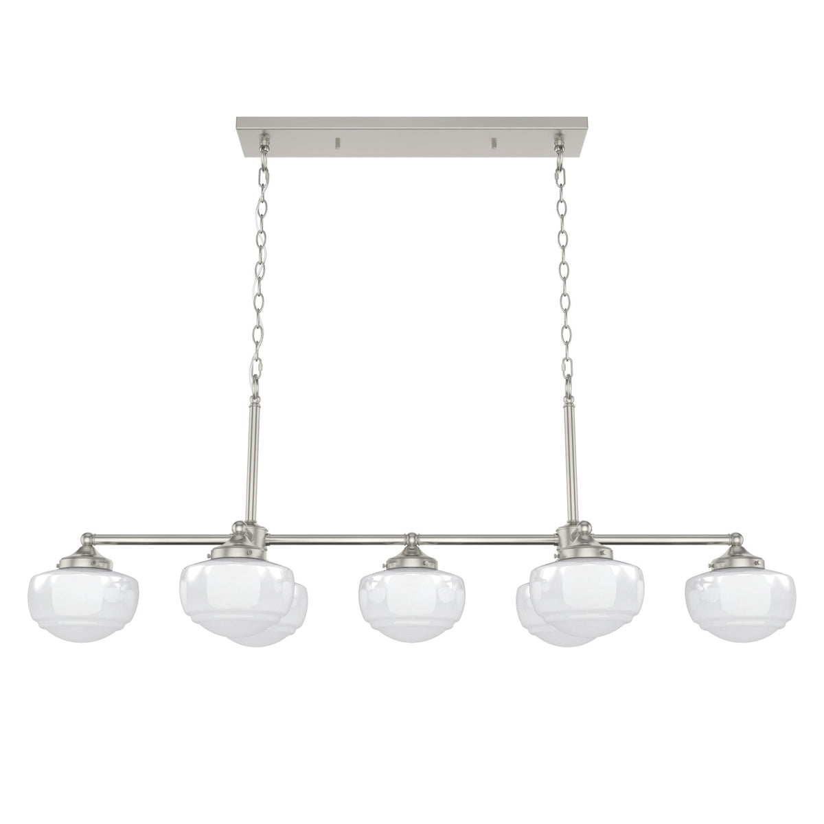 Hunter Saddle Creek 7-Light Brushed Nickel Transitional Led Chandelier