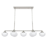 Hunter Saddle Creek 7-Light Brushed Nickel Transitional Led Chandelier