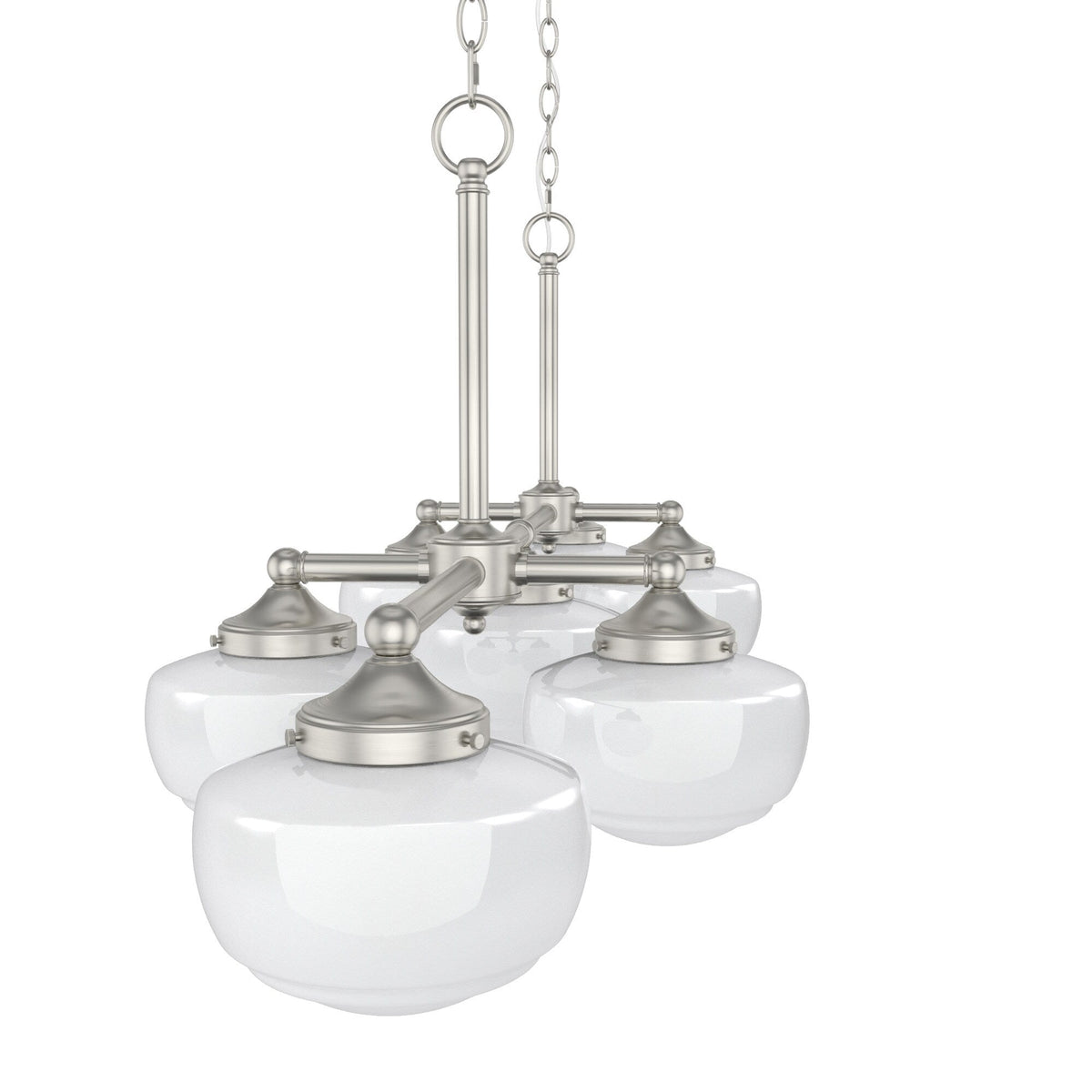 Hunter Saddle Creek 7-Light Brushed Nickel Transitional Led Chandelier
