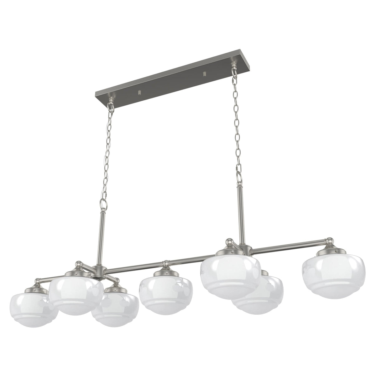 Hunter Saddle Creek 7-Light Brushed Nickel Transitional Led Chandelier