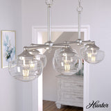 Hunter Saddle Creek 7-Light Brushed Nickel Transitional Led Chandelier