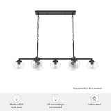 Hunter Saddle Creek 7-Light Satin Bronze Transitional Led Chandelier