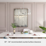 Hunter Sunjai 6-Light Brushed Nickel Modern/Contemporary Led Bare Bulb Chandelier