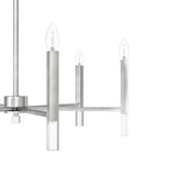 Hunter Sunjai 6-Light Brushed Nickel Modern/Contemporary Led Bare Bulb Chandelier