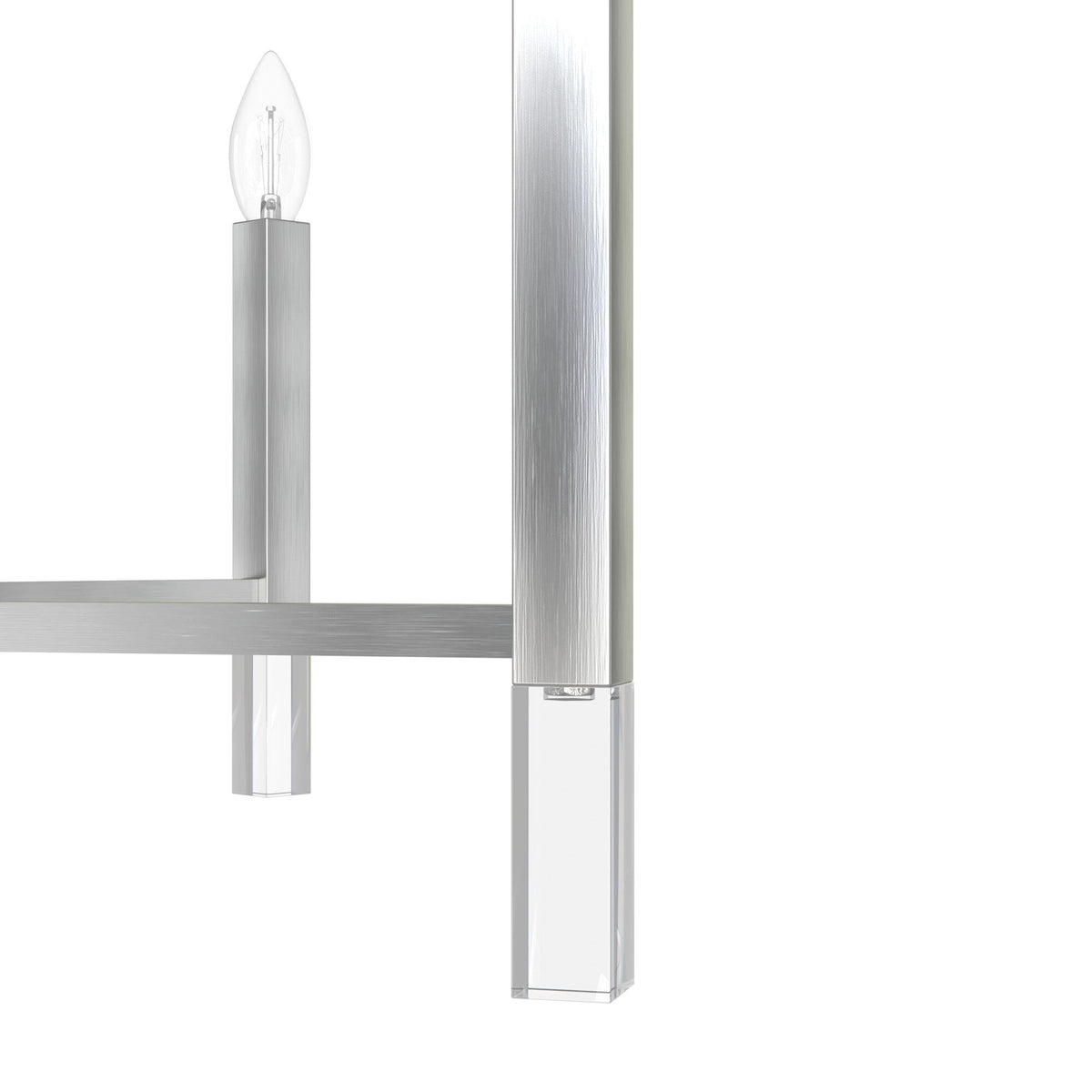 Hunter Sunjai 9-Light Brushed Nickel Modern/Contemporary Led Bare Bulb Chandelier