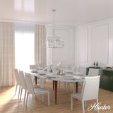 Hunter Kerrison 8-Light Brushed Nickel Transitional Led Chandelier