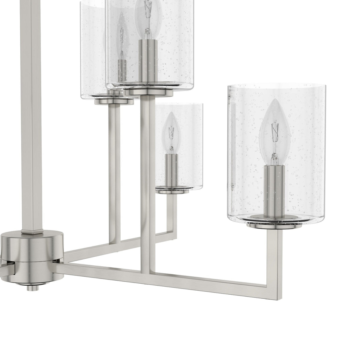 Hunter Kerrison 8-Light Brushed Nickel Transitional Led Chandelier