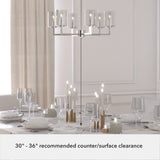 Hunter Kerrison 6-Light Brushed Nickel Transitional Led Chandelier
