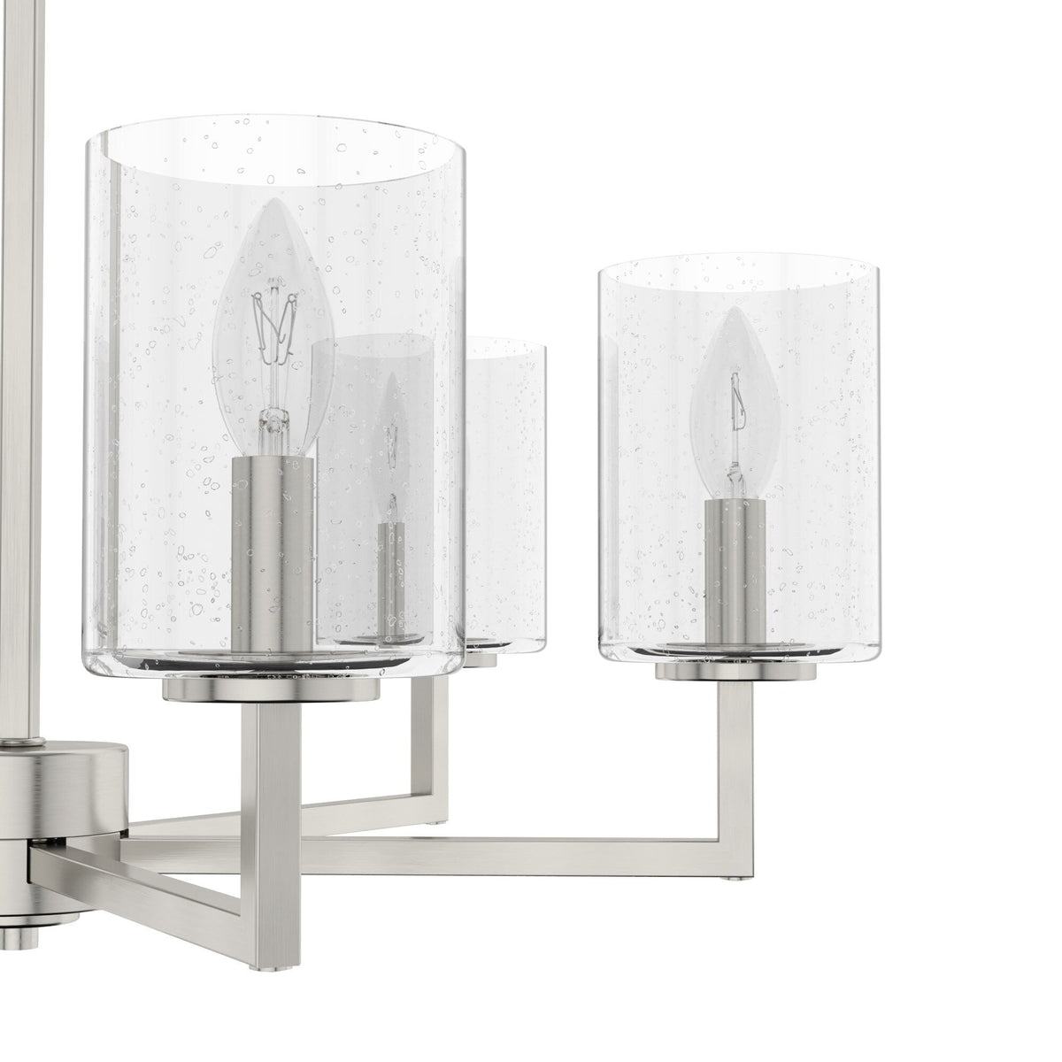 Hunter Kerrison 6-Light Brushed Nickel Transitional Led Chandelier