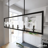 Hunter Kerrison 6-Light Satin Black Modern/Contemporary Led Chandelier