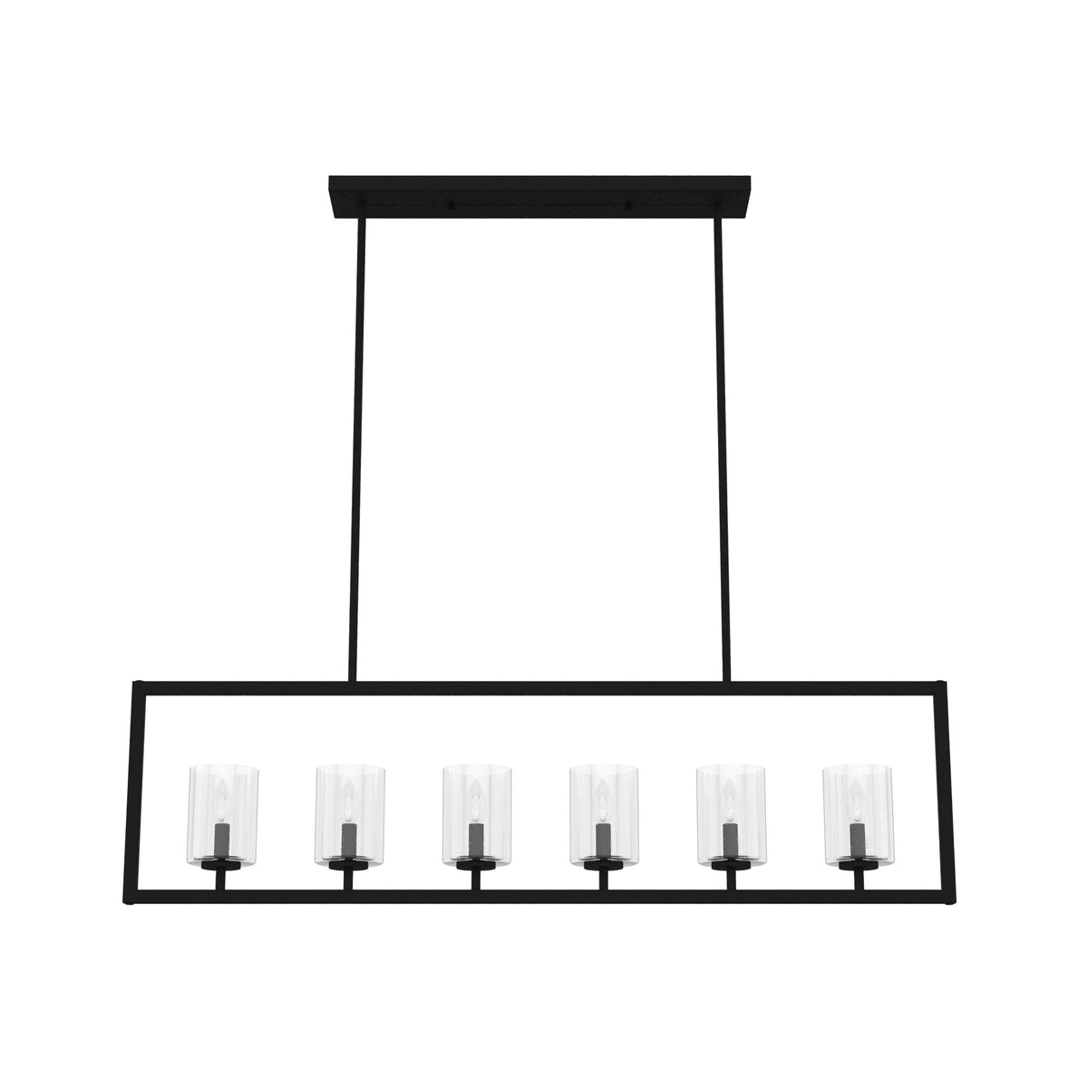 Hunter Kerrison 6-Light Satin Black Modern/Contemporary Led Chandelier