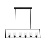 Hunter Kerrison 6-Light Satin Black Modern/Contemporary Led Chandelier