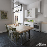 Hunter Kerrison 6-Light Satin Black Modern/Contemporary Led Chandelier