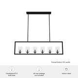 Hunter Kerrison 6-Light Satin Black Modern/Contemporary Led Chandelier