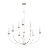 Hunter Southcrest 9-Light Distressed White Transitional Led Chandelier