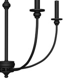 Hunter Southcrest 4-Light Matte Black Transitional Led Chandelier