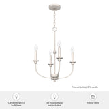 Hunter Southcrest 4-Light Distressed White Transitional Led Chandelier