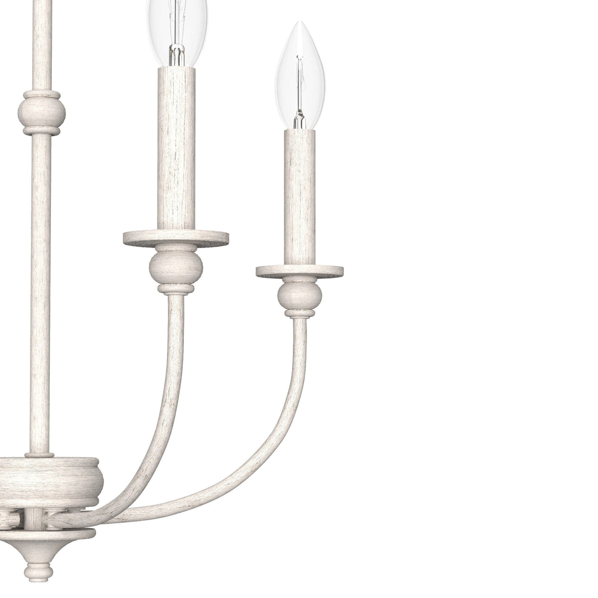 Hunter Southcrest 4-Light Distressed White Transitional Led Chandelier