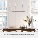 Hunter Southcrest 6-Light Distressed White Transitional Led Chandelier
