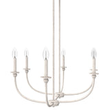 Hunter Southcrest 6-Light Distressed White Transitional Led Chandelier