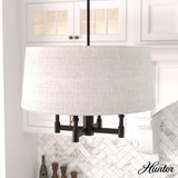 Hunter Briargrove 4-Light Matte Black Transitional Led Chandelier