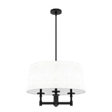 Hunter Briargrove 4-Light Matte Black Transitional Led Chandelier