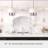 Hunter Briargrove 4-Light Matte Black Transitional Led Chandelier