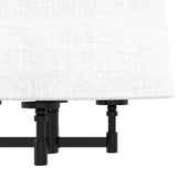 Hunter Briargrove 4-Light Matte Black Transitional Led Chandelier