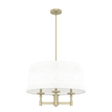 Hunter Briargrove 4-Light Satin Transitional Led Chandelier