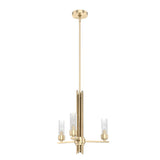 Hunter Gatz 3-Light Satin Gold Modern/Contemporary Led Chandelier
