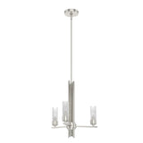 Hunter Gatz 3-Light Brushed Nickel Modern/Contemporary Led Chandelier