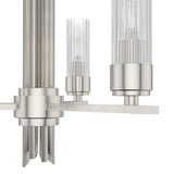 Hunter Gatz 3-Light Brushed Nickel Modern/Contemporary Led Chandelier