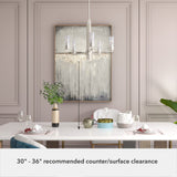 Hunter Gatz 5-Light Brushed Nickel Modern/Contemporary Led Chandelier
